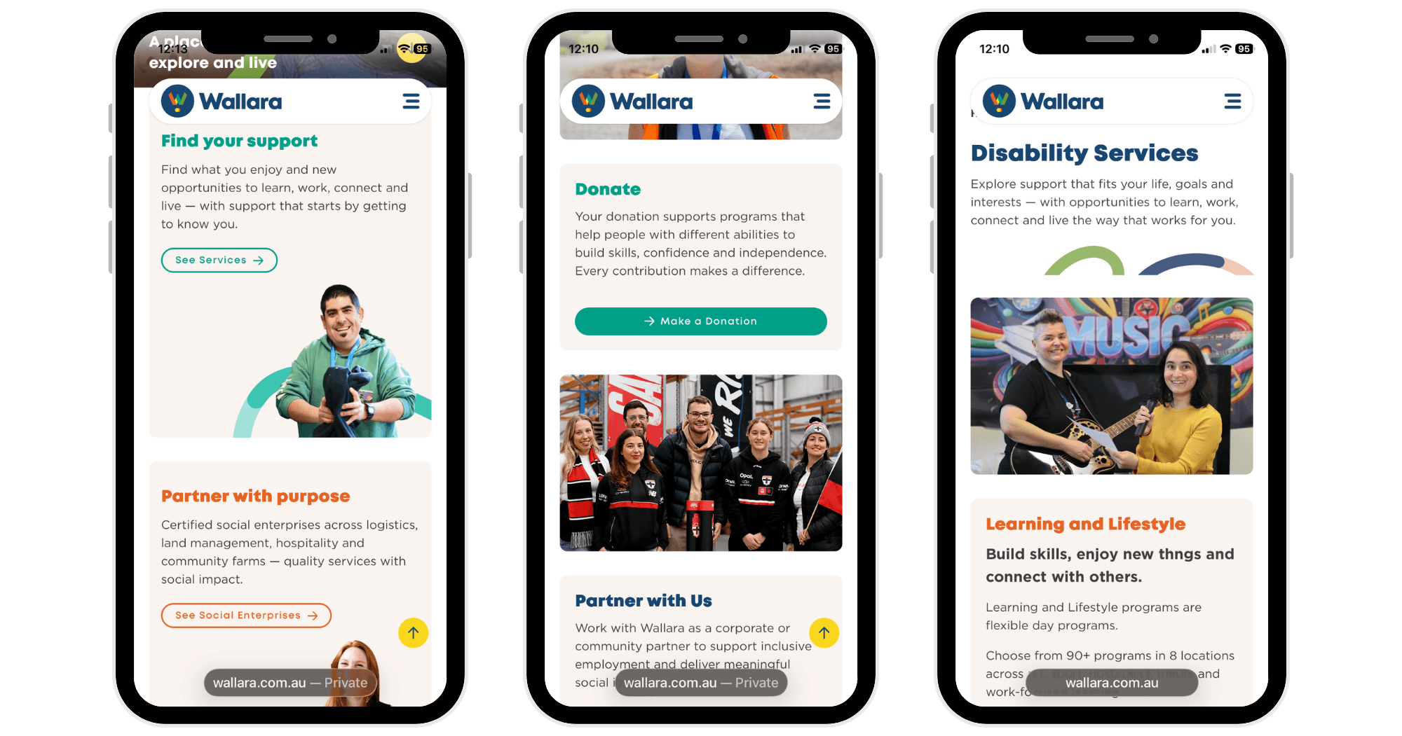 Wallara Mobile Mockups Case Study